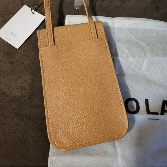 NWT~ Co Lab Vegan Leather Phone
& Card Crossbody / Color: Camel - Picture 7 of 8